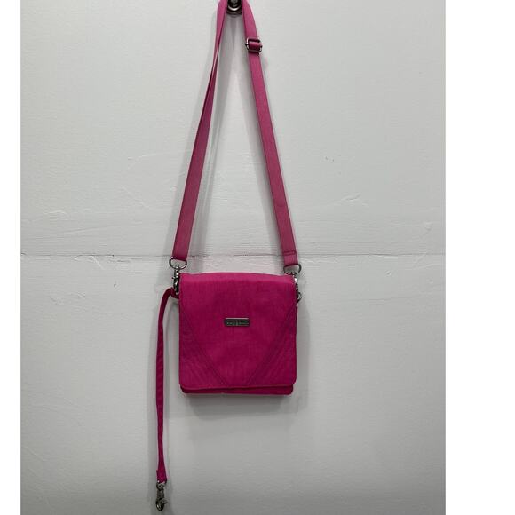 Baggallini Pink Divide Crossbody Bag - Picture 1 of 7
